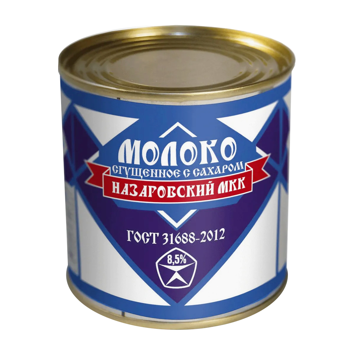 Молоко сгущенное с сахаром цельное 8,5% "Назаровский МКК" ГОСТ 31688 2012 270г