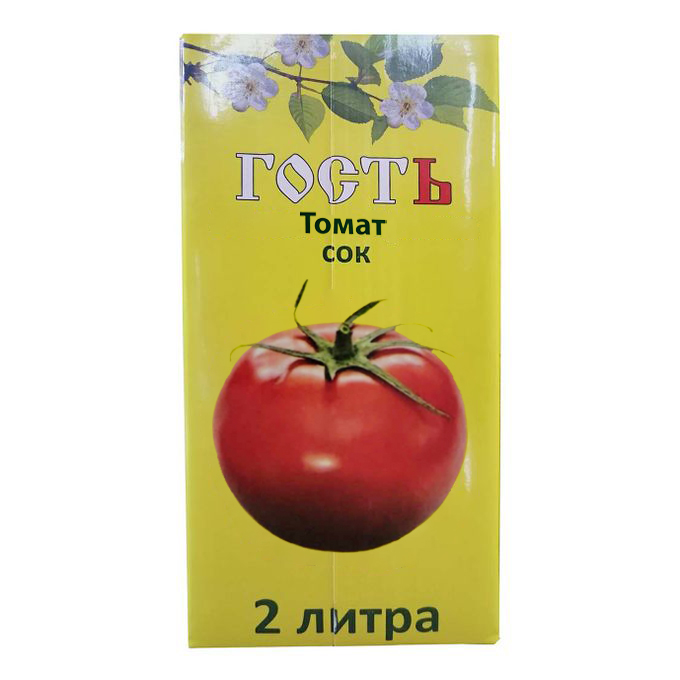 Сок томатный , ГОСТЬ 2л. ЗАВОД ИМПЕРИЯ СОКОВ