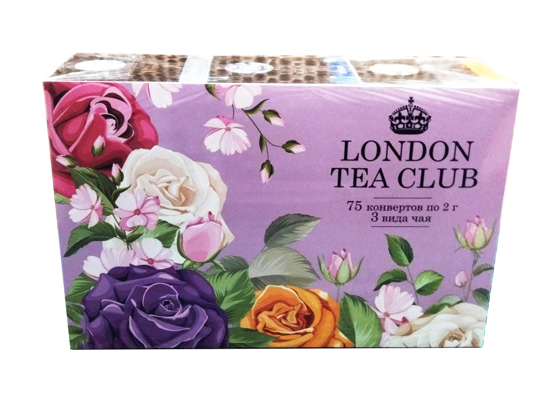 Подарочный набор чая "LONDON TEA CLUB" 75 пак*2г., 3 вкуса.