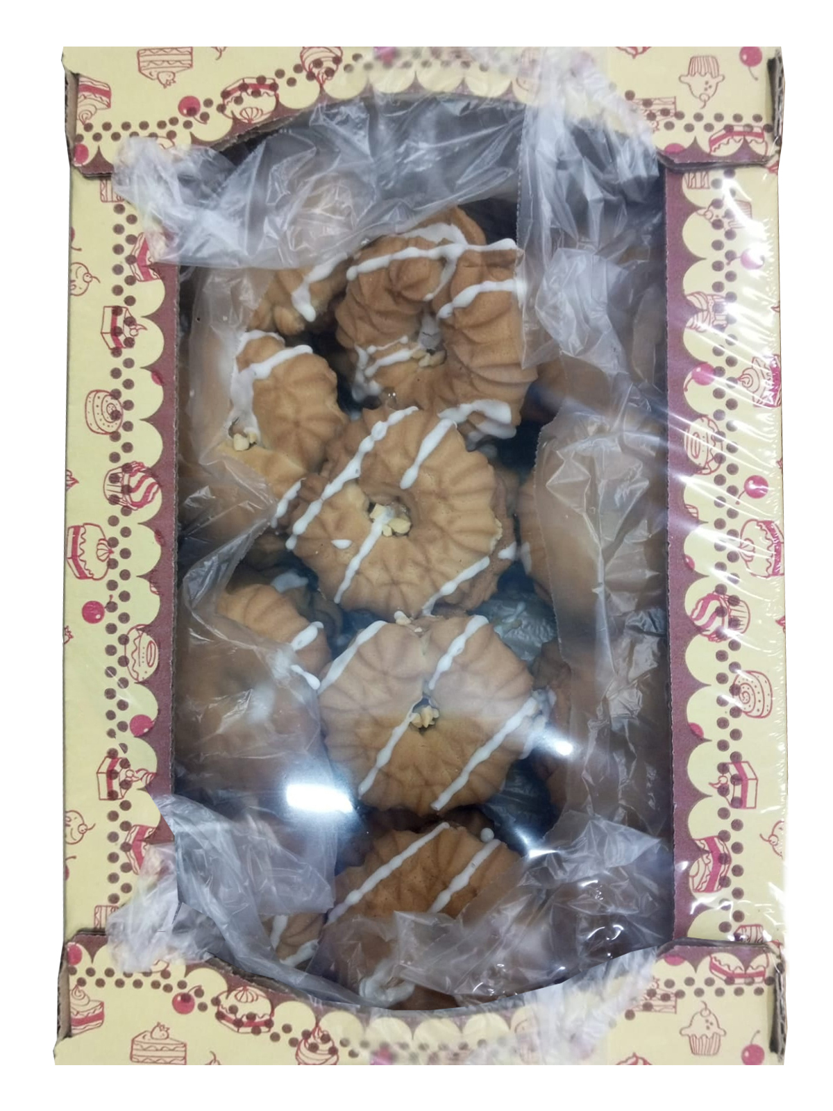 Печенье "Карамельное с орехом в глазури" 1 кг