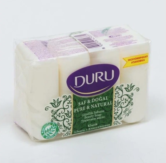 Мыло туалетное Pure&Natural by DURU 4*85г
