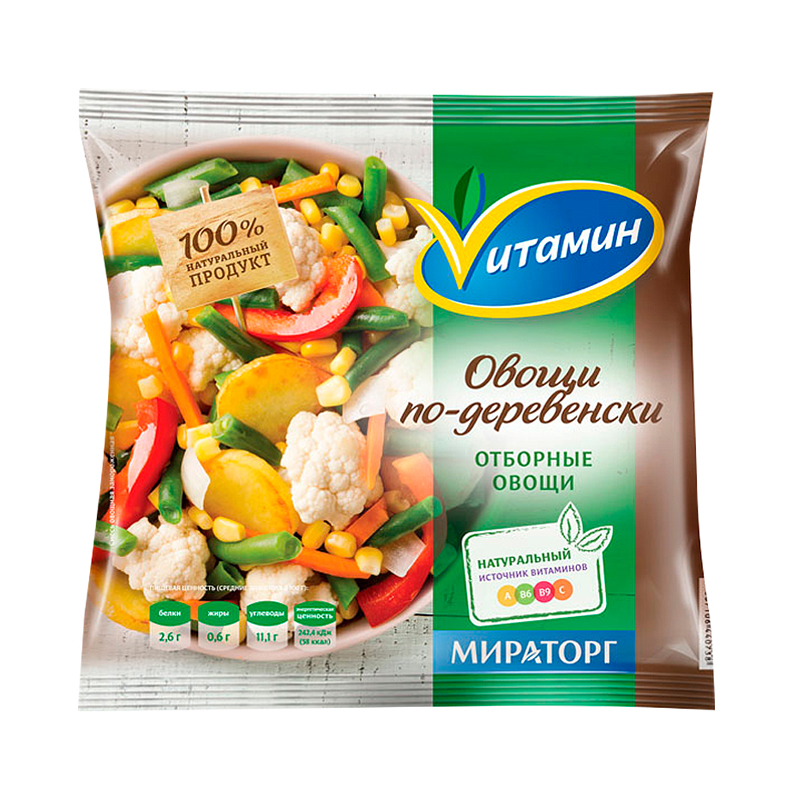 Замороженные овощные смеси vitamin