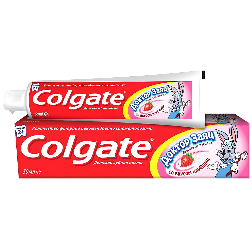 З/П COLGATE Детская Доктор Заяц 50мл Вкус клубники