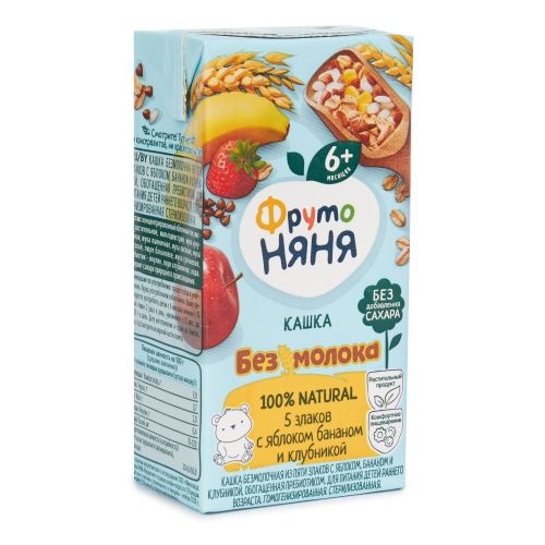 Каша "ФрутоНяня" безмолочная для детей с 6 мес 200мл ПРОГРЕСС АО (производитель)