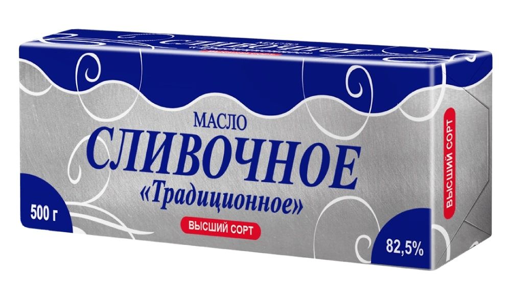 Масло сливочное Традиционное Щедрый край 82,5% 1000г БЗМЖ