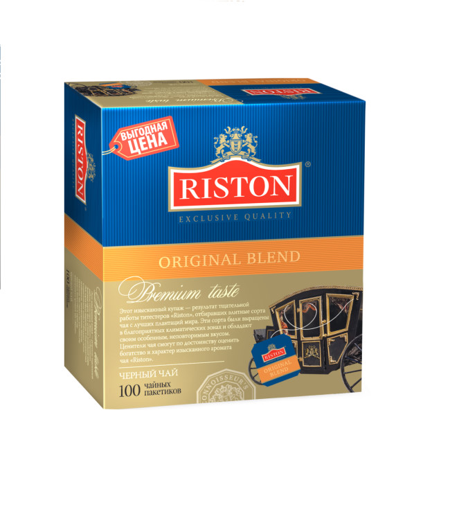 Чай Ристон Ориджинал Бленд, черный с/я, 100пак*1,5гр.