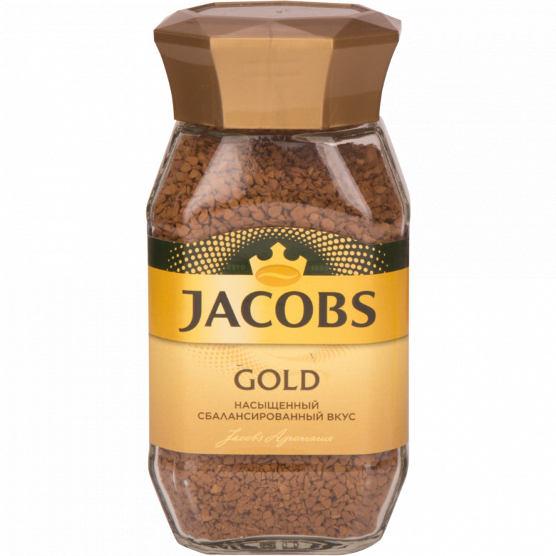 JACOBS GOLD Кофе натуральный растворимый сублимированный СБ 190г
