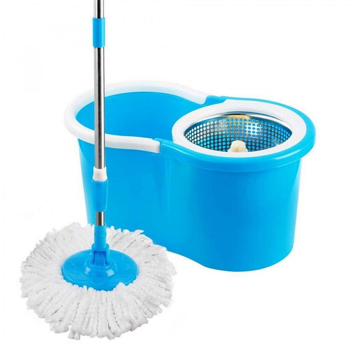 Комплект для уборки Spin Mop (ведро с отжимом "центрифуга" швабра "моп" с телескопической ручкой)