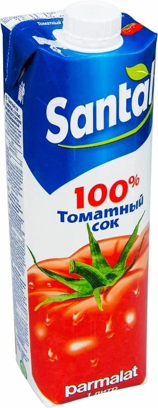 Сок томатный для детского питания Santal 1000мл