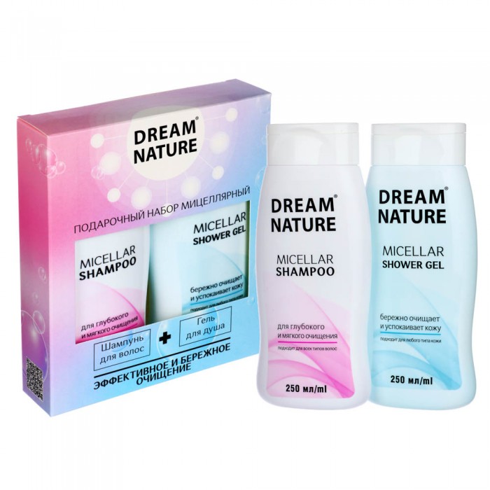 Набор подарочный Dream Nature (шампунь250 мл/ гель для душа 250 мл)