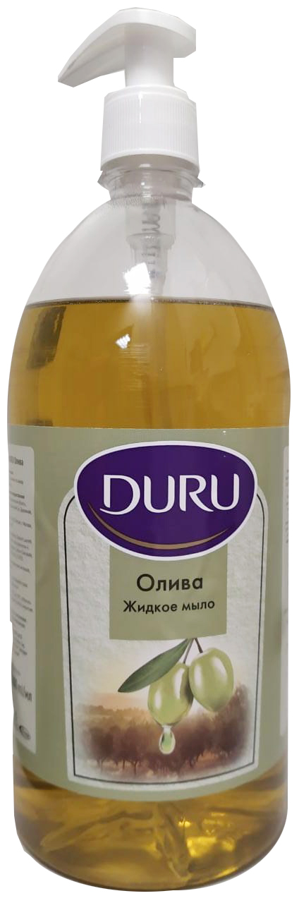 Мыло жидкое DURU Олива 1л с дозатором