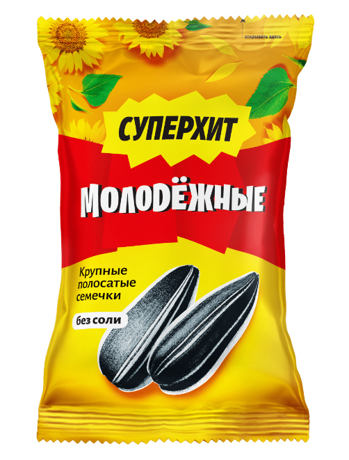 Семена подсолнечника"семечки"Молодежные" полосатые 300 гр.