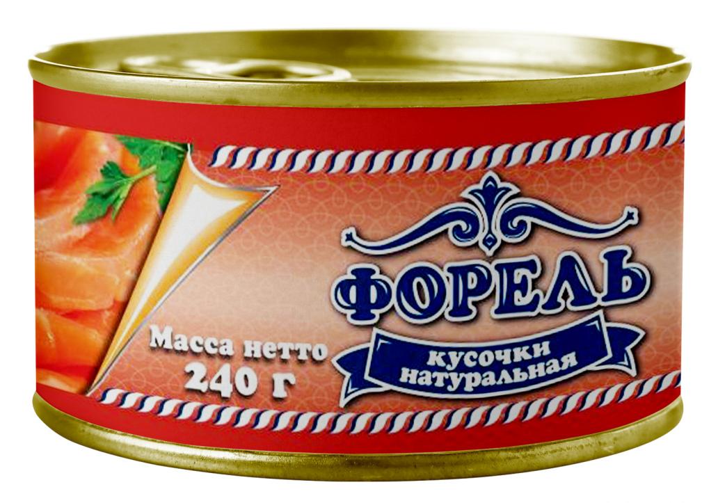 Форель "Радужная" натуральная 240гр/48 Пищевик