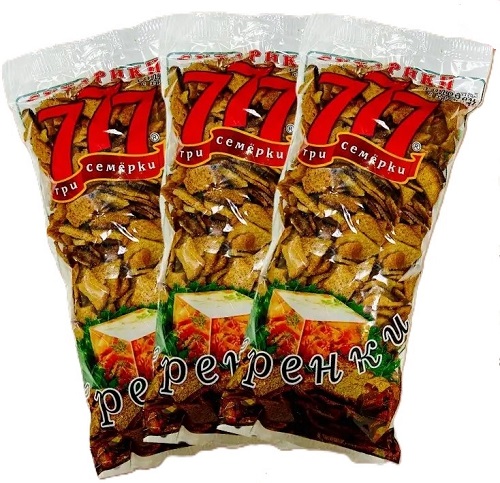 Гренки 777 со вкусом холодца с хреном, 500г