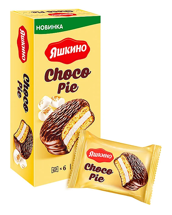 Печенье Choco Pie "Яшкино", 180г., КДВ