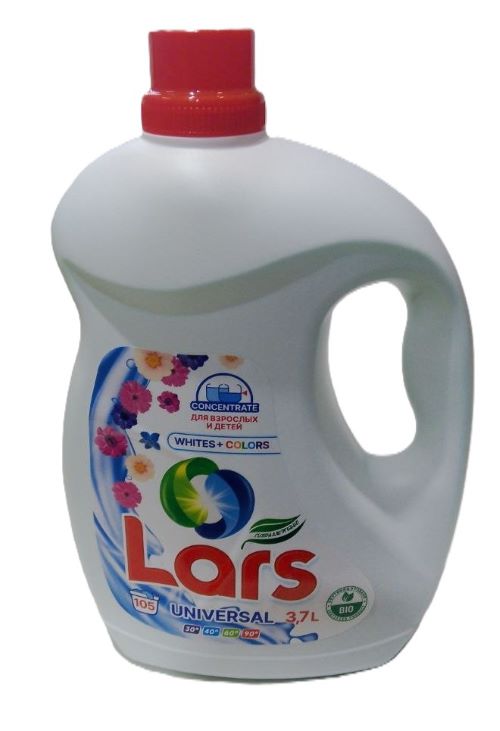 Гипоаллергенный гель концентрат для стирки детского и взрослого белья "Lars" 3.7л, ООО "Новотех"