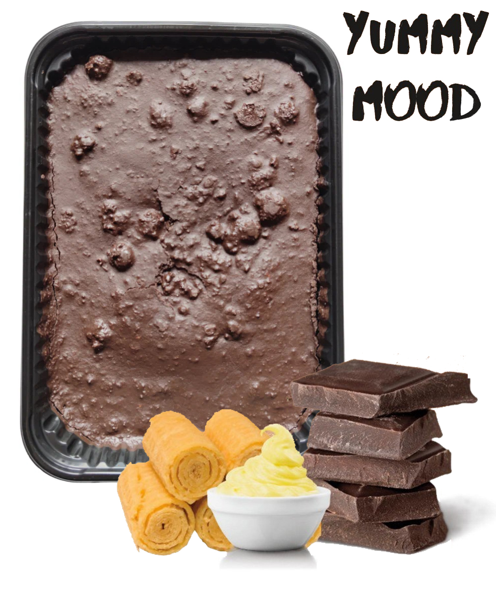 Шоколад темный со сливочной начинкой и вафлей "yummy mood" 500гр. "Асланов Олег Александрович" ИП
