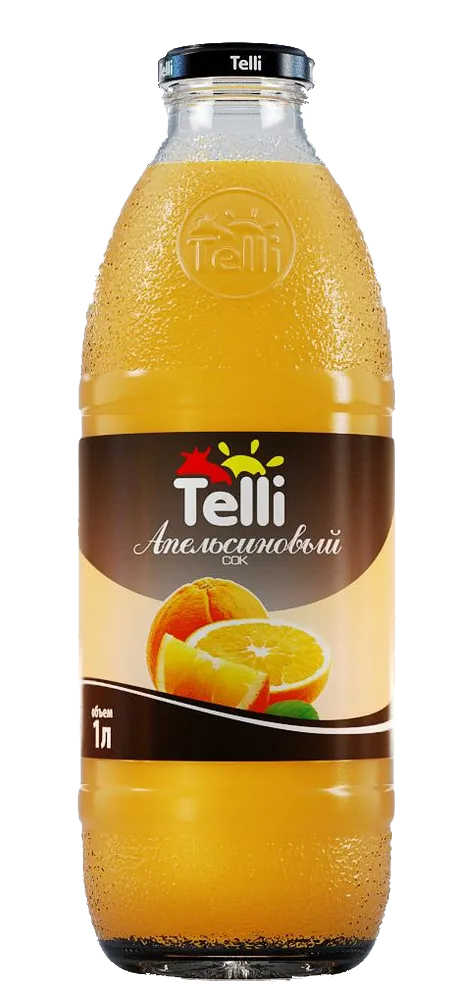 Апельсиновый сок "Telli" 1л ст/б