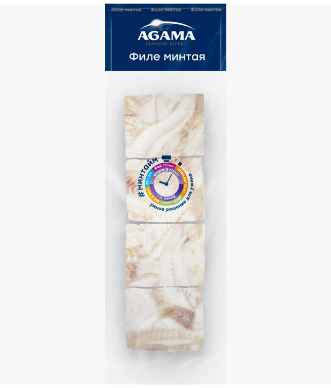Порционное филе минтая с/м 400г Агама