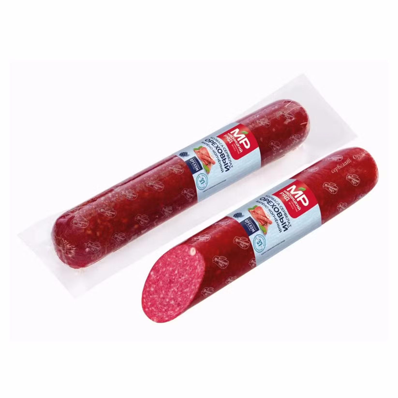 Колбаса варено копченая «Мясницкий ряд» Сервелат Ореховый, в/у кг