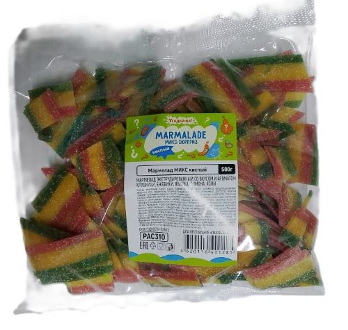 Мармелад жевательный CHI WA WA кислый/сладкий 500 гр, Салбро ООО