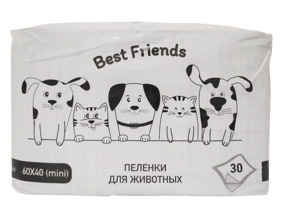 Пеленки для животных 60х40 30 шт