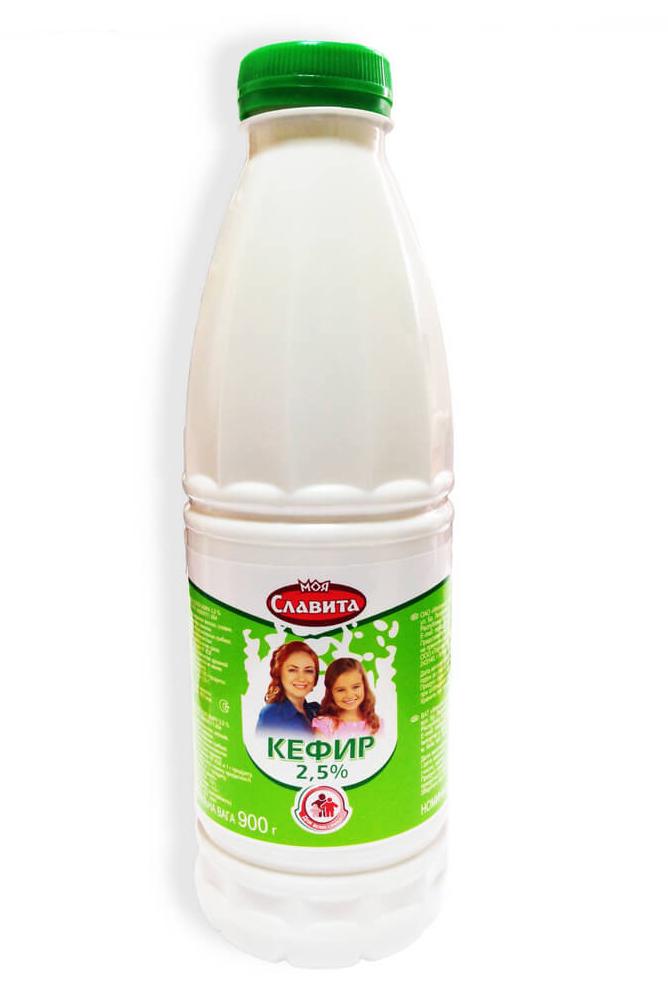 Кефир 2,5% 0,9л "Моя Славита" БЗМЖ