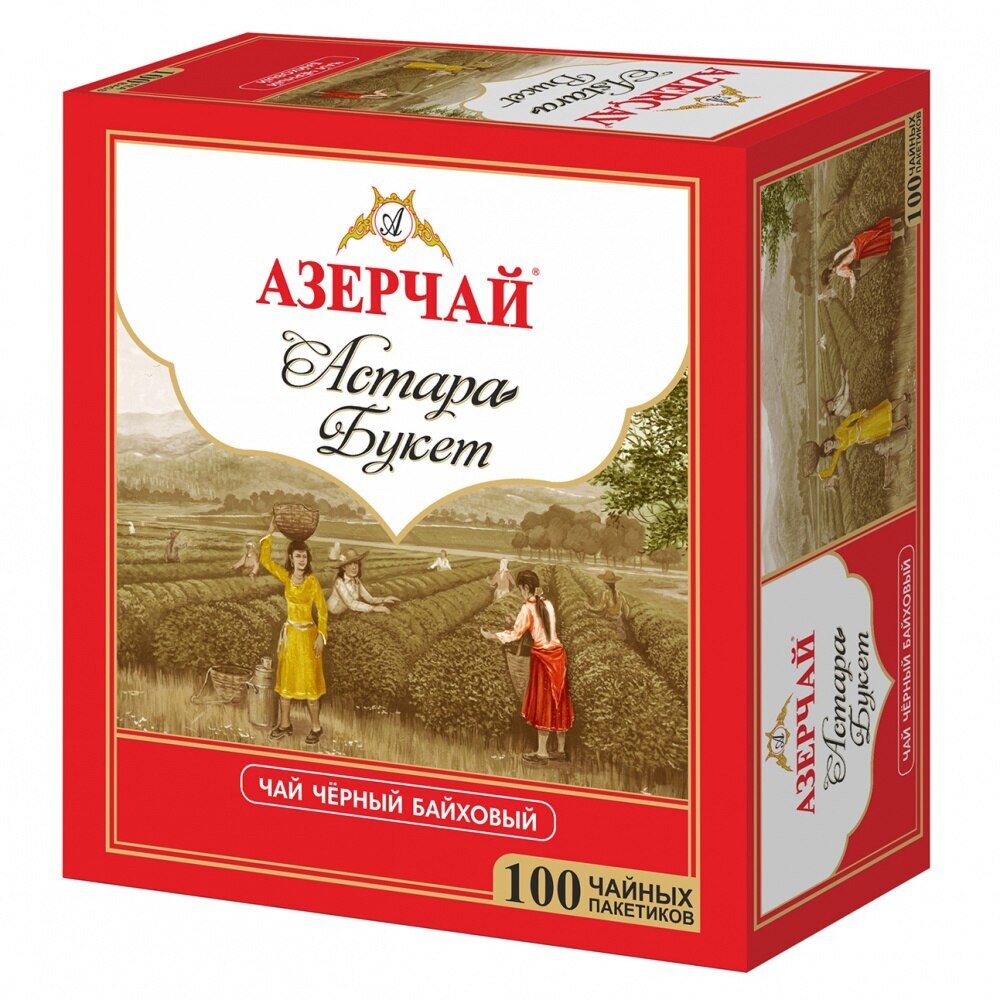 Чай черный Азерчай Астара Букет 100пак*1,6гр. с/я 