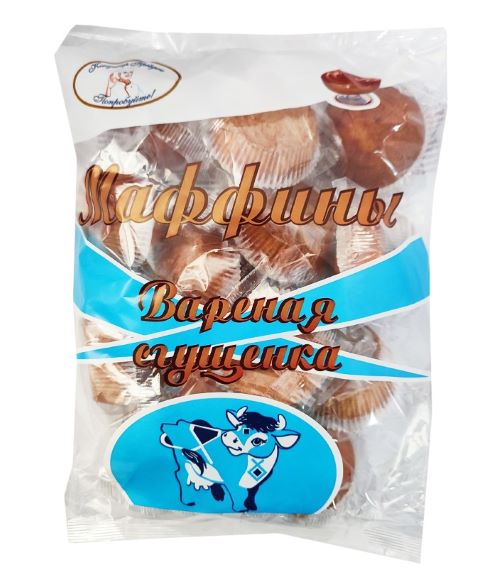 ХБИ сдобные Маффины с кремом "Вареная сгущенка" 500г