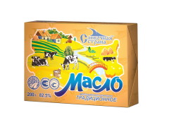 Масло сладко слив. «Традиционное» ГОСТ, МДЖ 82,5%, 400 г, БЗМЖ ООО «Сливочная страна»
