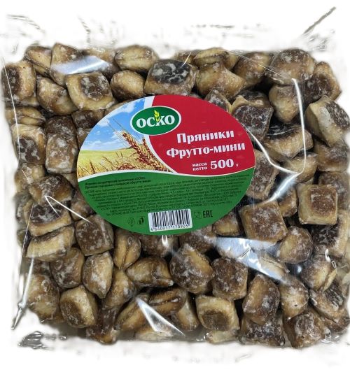 Пряники сырцовые с начинкой Фруто Мини 0,5 кг