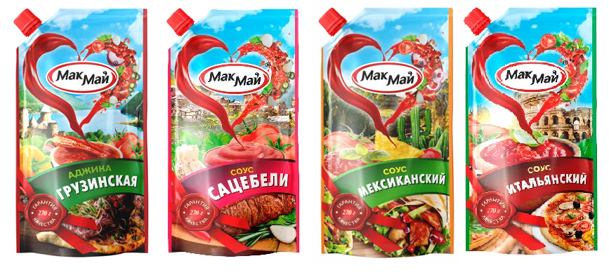 Соус МакМай Сацебели/Аджика/Итальянский/Мексиканский 270гр