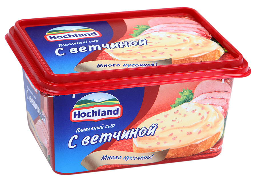 Сыр плавленный Сливочный/ ветчина 55% 400г СМП