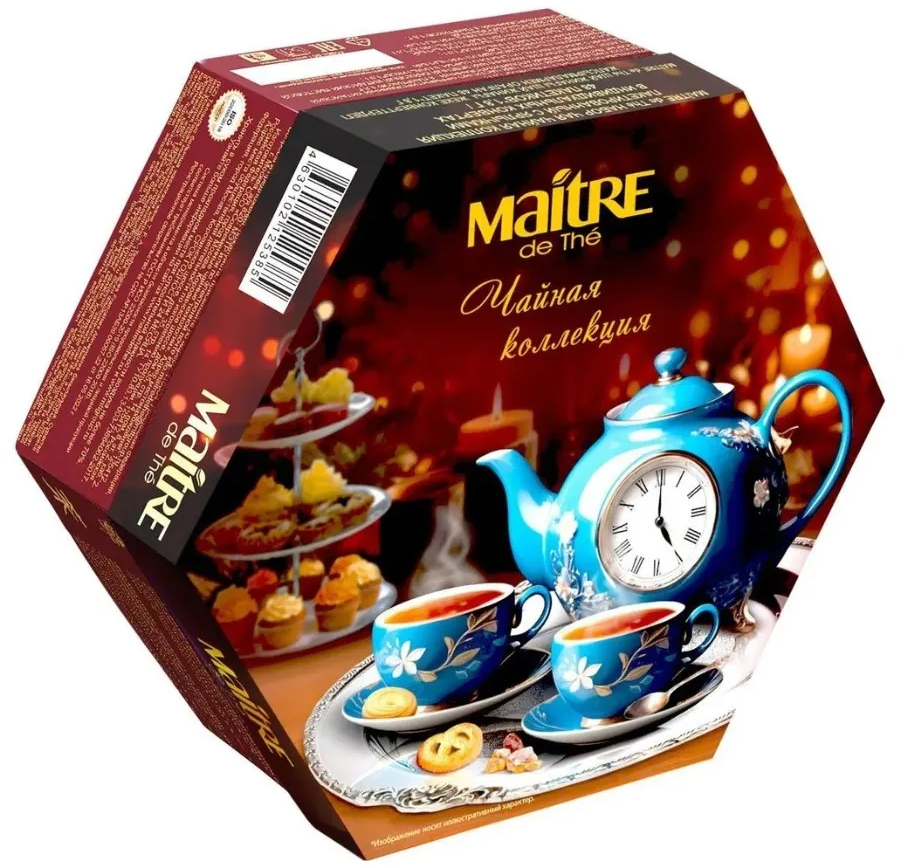 Набор чая ассорти Чайная коллекция пакетированный 48*1,8гр, Современные чайные технологии