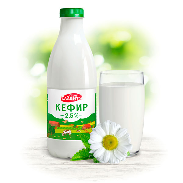 Кефир Milkavita 2,5% 900г ПЭТ БЗМЖ Беларусь