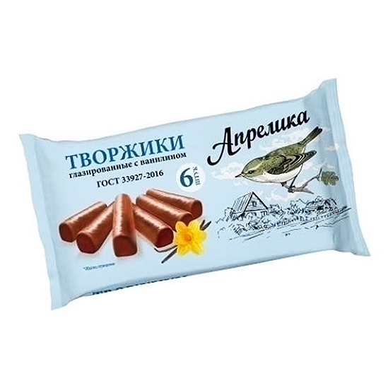 Сырок творжики "Апрелика" ГОСТ, МДЖ 26%,180г, БЗМЖ ООО ПК «Айсберг Люкс»