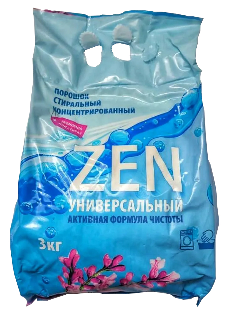 Порошок стиральный концентрированный "ZEN универсальный", 3 кг