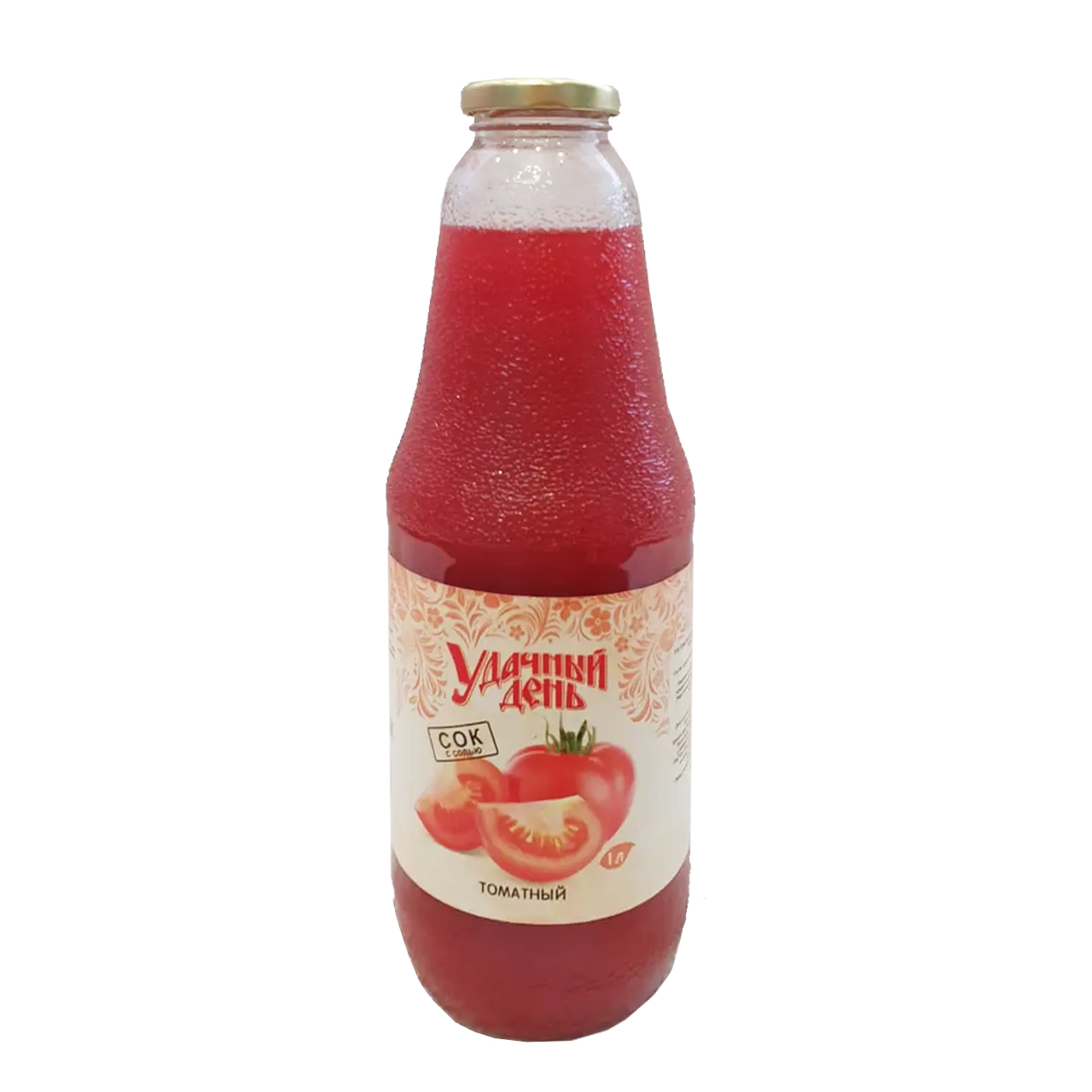 Сок томатный восстановленный с мякотью и солью "Удачный день" 1л ст/б, ООО "Экологический сок"