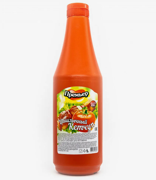 Кетчуп "Премьер" 850гр. Томатный/Острый/Шашлычный