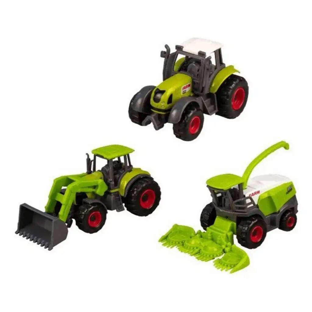 Набор игровой Тракторы 3 шт, металличекские арт.SQ82013 2