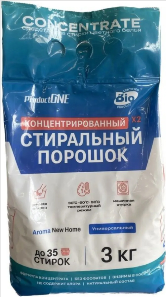 Концентрированный стиральный порошок «Product One» 3кг