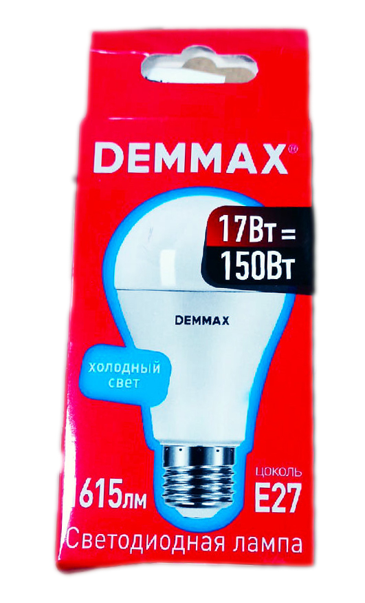 Светодиодная лампа А60 17Вт DEMMAX
