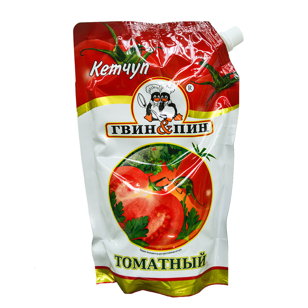 Кетчуп томатный "Гвин&Пин" 750 гр. дой пак ГОСТ