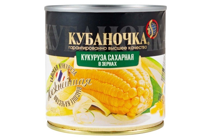Кукуруза сах.в зернах Кубаночка 400г(МОП 240г), жб