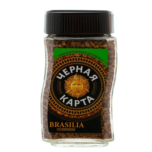 Кофе Черная Карта "Exclusive Brasilia" сублимир., ст.б.,190г