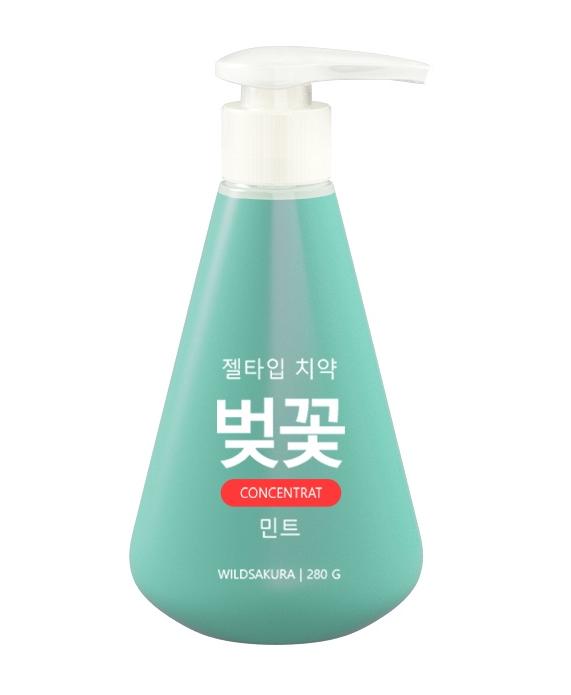 Зубная паста в форме геля WILDSAKURA Мята 280гр. диспенсер