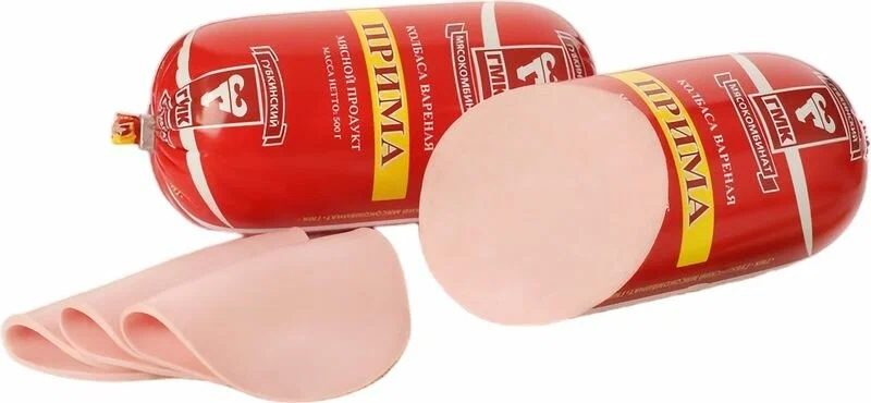 Колбаса вареная Прима из мяса птицы 1 сорта охл.вес