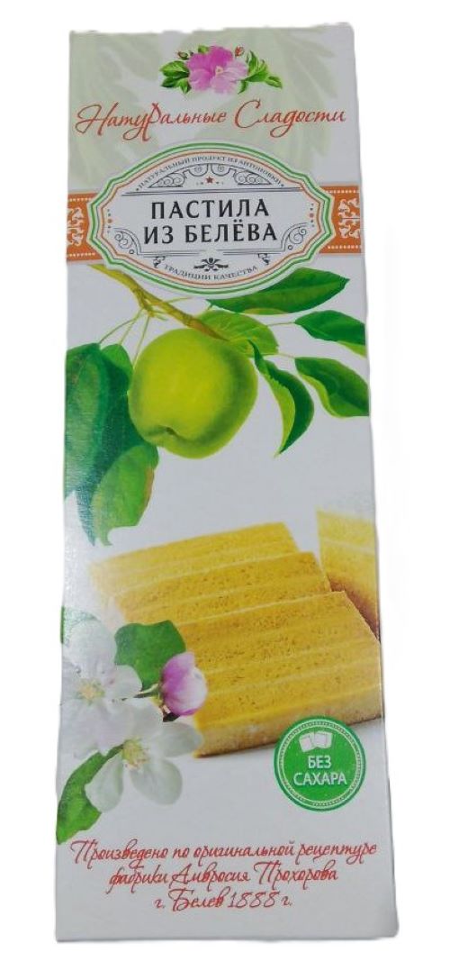 Пастила яблочная "Белевская" классическая (без сахара) 200г