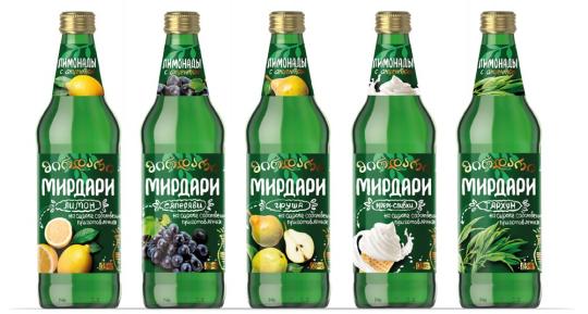 Напиток б/а среднегаз."МИРДАРИ" Груша/Фейхоа/Лимон/Тархун/Саперави/Арбуз 0,5л ст/б