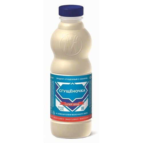 Продукт сгущенный с сахаром "Сгущеночка", 900г